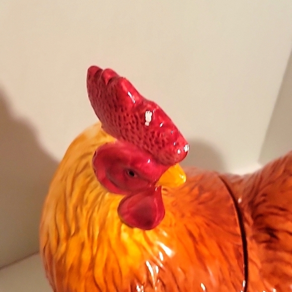UNIQUE VTG RARE MADE EXCLUSIVELY FOR HARRY AND DAVID ROOSTER COOKIE JAR - Picture 8 of 10